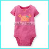 Wholesale infant cotton bodysuit baby bodsuits baby shortsleeve bodysuits