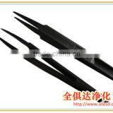 ESD Series Black Anti-static Stainless Steel Tweezers thumbnail-4