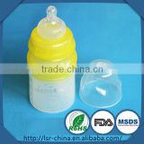 eco-friendly safe material silicone milk storage bottle for baby feeding