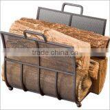 Steel Log Holder, With Black Mesh thumbnail-1