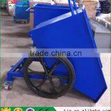 20''Wheel +4"Caster Cold Rolling Steel Metal Concrete Cart thumbnail-2