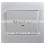 White 1gang Door Bell