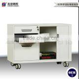 3 Drawer File Cabinet on Wheels Tambour Door Mobile Caddy Steel Waterproof Filing Cabinet thumbnail-5