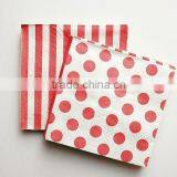 Disposable Pink Square Dot Party Paper Napkin