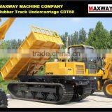 Customized Hydraulic Steel Track Dumping Truck , Crawler Trailer , Crawler Cart , CE / ISO / SGS , Model: CDT30 thumbnail-3