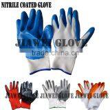 Cheapest 13 Gauge White Nylon Glove With Gray Nitrile Coated Gray Nitrile Palm Coated Work Glove/Guantes De Latex A06 thumbnail-4