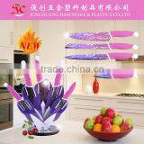 Wholesale Kitchen Knives for Non Stick Coating Printing Knife Set