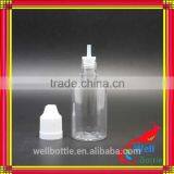 Plastic dropper bottles 30ml 60ml with pet plastic bottle for bottle with dropper for e vape oil