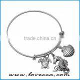 high quality Lead free brass cheap wholesale adjustable wire bangle bracelet