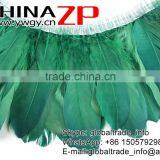 NO.1 Supplier CHINAZP Wholesale Selected Prime Quality Dyed Kelly Green Goose Satinettes Feathers Plumage Trim Fringe thumbnail-2