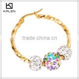 Sskalen Gold Earring Diamond Jewellery Wholesale Supply From China thumbnail-1
