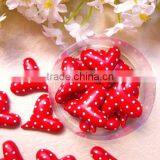 Red Heart With White Dots Poly Resin Fridge Magnet Lovely Heart Sticker for Promotion Handmade DIY Decorative Gifts Package thumbnail-1