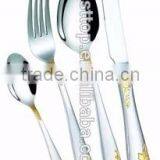 89pcs Stainless Steel Gold Plated Cutlery for Turkey Iran Market thumbnail-6