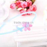 Cute Baby Kids Handmade Hair Band Acetate Korean New Hair Ornament With Teeth Daisy Flower Rhinestone Headband thumbnail-3