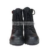 High Quality Black Leather Military Boots For Men thumbnail-3