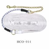 Horse Training Cotton Lead With Chain
