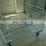 Metal Box With Wheels, Wire Mesh Cage thumbnail-3
