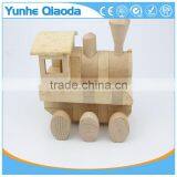 Vehicle Block Railway Engine 3D Woodcraft Kit Assemble Paint DIY Zle Toys for Kids Adults the Best Birthday Gift thumbnail-4