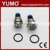 LA16JSF-11E Blue Push Button Monetary With Lamp Stainless Steel 6V DC thumbnail-2