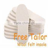 free tailor pure natural wool felt insole