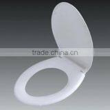 UIC-PP5009 Round/ Enlongated PP Toilet Seat Cover Soft Close, Soft Slow Close White Toilet Seat, PolyPropylene Toilet Seat thumbnail-2