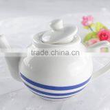 Hot Selling Products White Porcelain Cartoon Printing Teapot Wholesale thumbnail-6