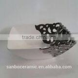 Stocklot Silver Vase Ceramic, Stoneware Plate , Bowl Home Decoration thumbnail-1