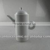 White Large Ceramic Teapot in Water Pots, Coffee Pot, Tea Pot thumbnail-1