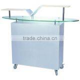 Nail Salon Reception Desk Solid Wood Office Table Design Receptionist Table F-7005 thumbnail-1