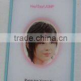 Folding Plastic Custom Logo Desktop Make up Mirror Single Side Cosmetic Mirror thumbnail-1