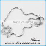 White Gold Plated Wedding Jewelry Bracelet Bridesmaid Gift Micro Pave Zircon Jewelry Bracelet thumbnail-4