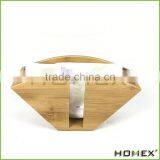Bamboo Coffee Paper Holder Filter Holder Rack Homex-BSCI Factory thumbnail-1