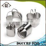 4 Valentine Heart Biscuit Cookie Cutter Set Stainless thumbnail-2