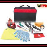 YYS12009 Car Tool Kit for Roadside Emergency Packed in Heavy Duty Bag With Reflective Triangle Stripe thumbnail-1