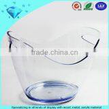 OEM Acrylic Beer Bucket Good Quality Clear Plastic Ice Box Container thumbnail-3