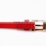 Wholesale Oval Rivets Decorated Square Pin Buckle Sex Girl Thin PU Waist Belt thumbnail-6