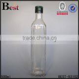 Best Selling Clear Dark Green 100ml Glass Olive Oil Bottle Aluminum Cap Cooking Oil Wholesale thumbnail-1