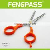 S3-1076C 6-3/4" Inch 2CR13 Stainless Steel Blade With PP Handle Economy Beauty Barber Hair Scissors thumbnail-3