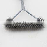 Black Handle Heavy Duty Barbecue Grill Brush With Wire Bristle thumbnail-2
