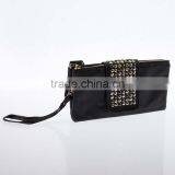 New Purse Bag Womens Korean Style Black PU Leather Rivet Clutch Bag And Purse And Wallet China Hand Bagag thumbnail-1