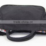 Canvas Fabric Handbag With Padded Rope Handle & With Magnet Button Closure thumbnail-5