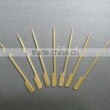 BBQ natural disposable Bamboo Paddle Pick/green skin