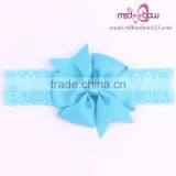 Purple Grosgrain Ribbon Headbands for Baby Girls thumbnail-4