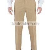 Men's Cotton Plain Front Straight Leg Dress Pants thumbnail-1