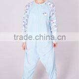 2013 Fleece Unisex Adult Footed Overall Pajamas Print Jumpsuit thumbnail-1