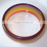 Resin Bracelets/fashion Bracelets/fashion Bangles/rainbow Bracelets/rainbow Jewlery/stylish Bracelets/resin Jewelry thumbnail-1
