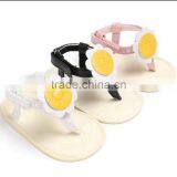 2017 Cute Pink Baby Girl Cool Sandals Kid Shoes Baby Girl Summer Black Child Shoes White Flower Casual Beach Party Shoe thumbnail-3