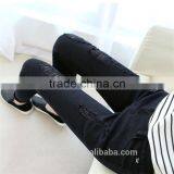 New Women's Fashion Straight Jeans Ripped Holes Female Long Term Mid Waist Cotton Washed Denim Pants thumbnail-6