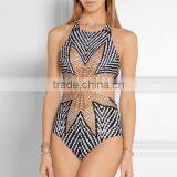 Sexy Women Halter Cut Out One-Piece Swimwear Swimsuit Bathing Suit NP000003 thumbnail-2