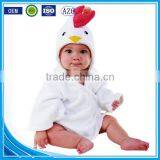 Cuddle Snuggle Custom Cotton Terry Animal Head Plush Baby Blanket With Embroidered thumbnail-4